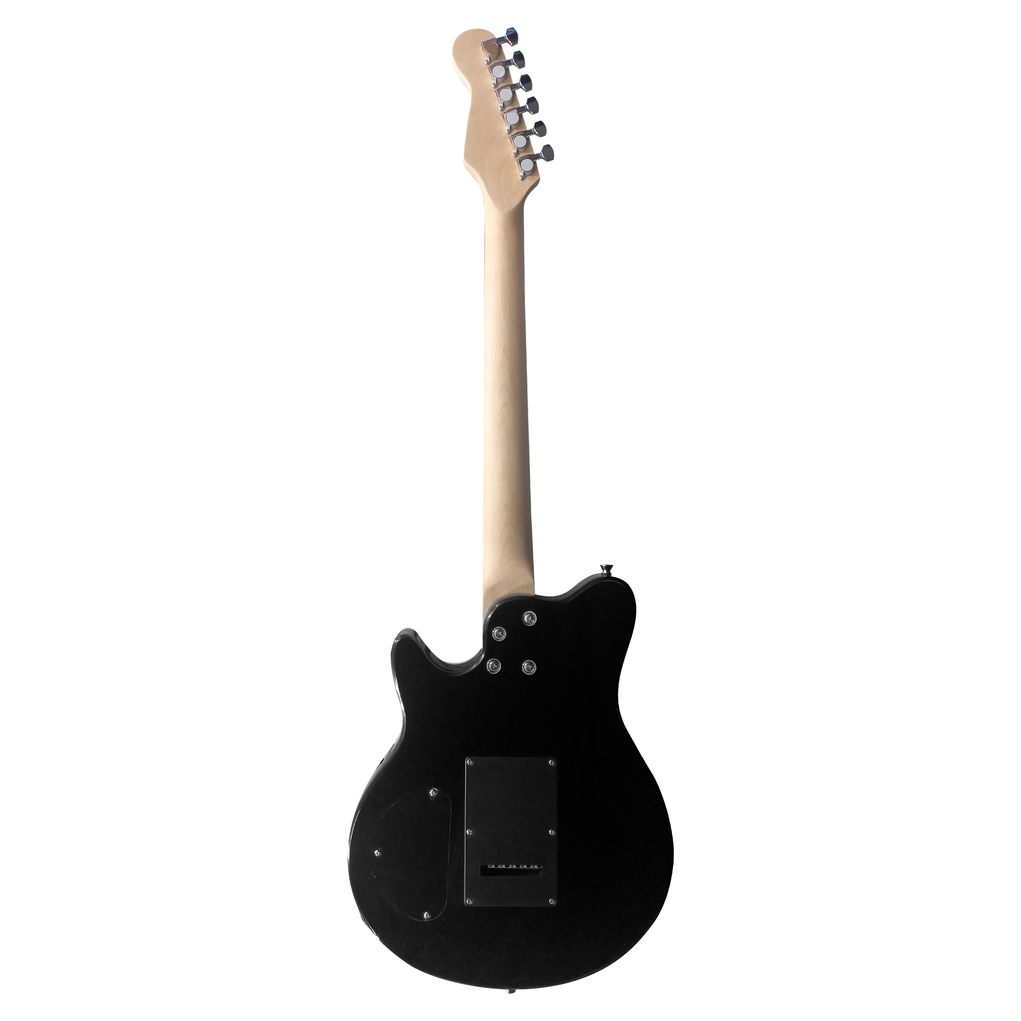 Foto 9 pulgar | Paquete Guitarra Eléctrica Series Jethro by Steelpro 054-SK Negro Venner Material del Diapasón Álamo Negro Laminado