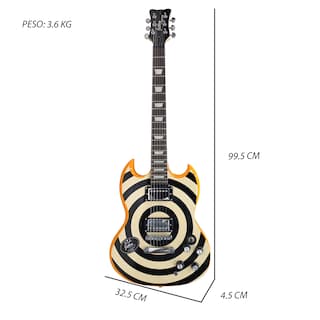 Foto 4 | Guitarra Eléctrica Steelpro Jethro 057-sk Naranja Claro