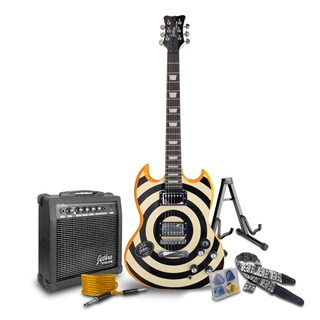 Foto 8 | Guitarra Eléctrica Steelpro Jethro 057-sk Naranja Claro