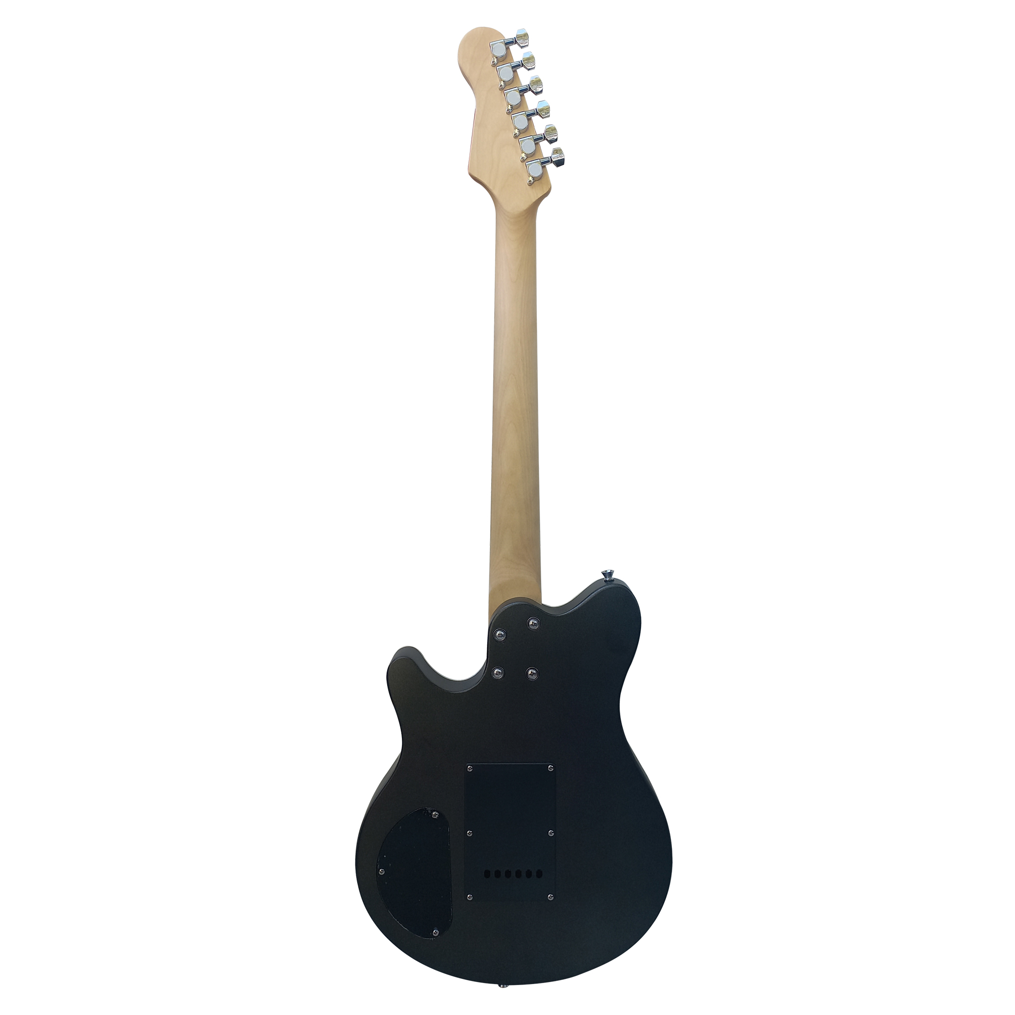 Foto 9 pulgar | Paquete Guitarra Electrica Series Jethro By Steelpro 062-sk Color Black Satin Silver Powder Material