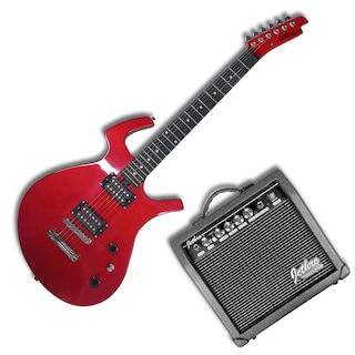 Foto 1 | Paquete Guitarra Eléctrica Jethro Series by Steelpro 036 Rojo