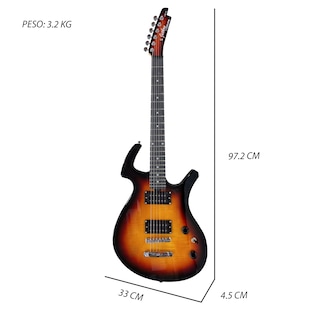 Foto 4 | Paquete Guitarra Eléctrica Jethro Series by Steelpro 038 Maple Material del Diapasón Flamed 3 Tone