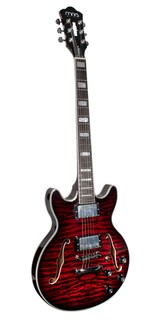 Foto 4 | Guitarra Eléctrica 6 Cuerdas Mars Modelo Jazz Satin Red