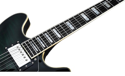 Foto 7 | Guitarra Eléctrica 6 Cuerdas Mars Hollowbody 335 Custom Grn