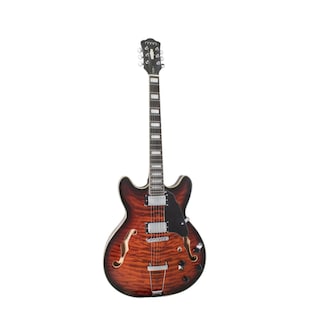 Foto 1 | Guitarra Eléctrica 6 Cuerdas Mars Hollowbody 335 Custom Brown