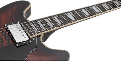 Foto 6 | Guitarra Eléctrica 6 Cuerdas Mars Hollowbody 335 Custom Brown