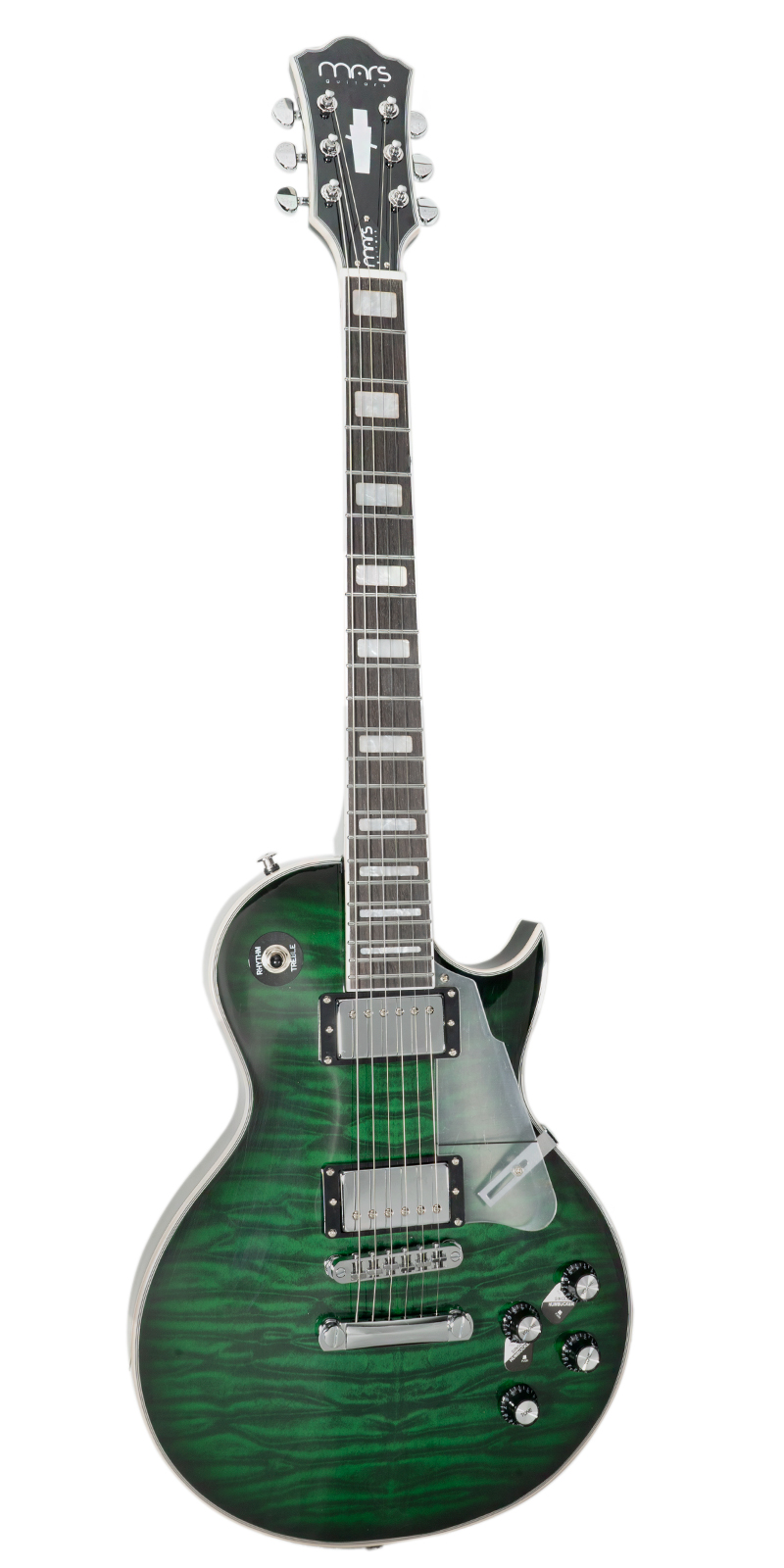 Guitarra Eléctrica 6 Cuerdas Mars Les Paul Custom Green