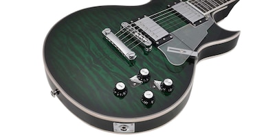 Foto 6 | Guitarra Eléctrica 6 Cuerdas Mars Les Paul Custom Green