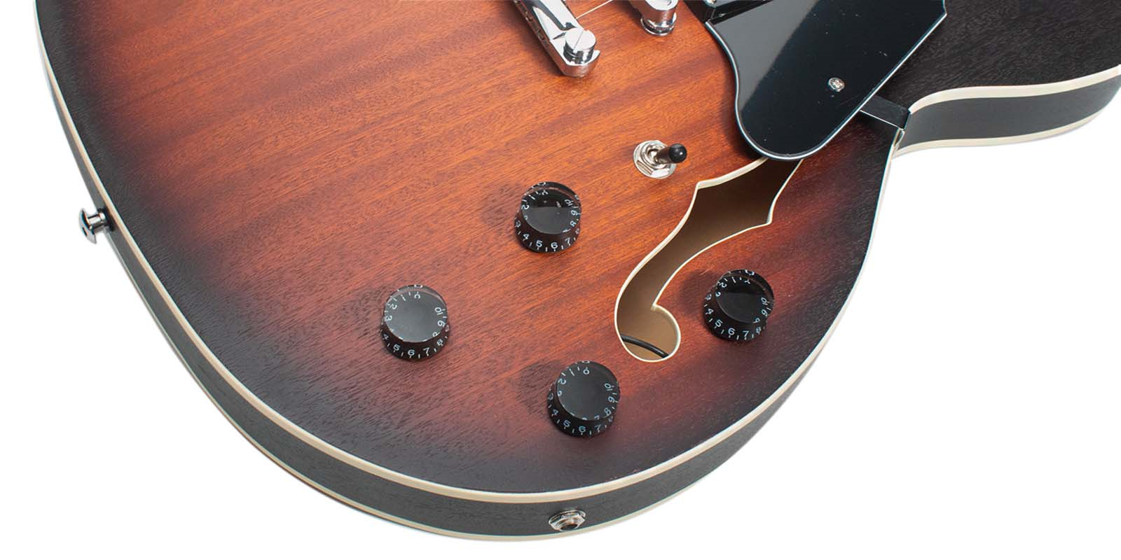 Foto 6 pulgar | Guitarra Eléctrica 6 Cuerdas Mars Hollowbody 335 Satin Violin Sunburst