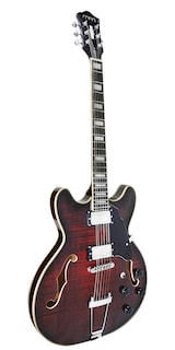 Foto 3 | Guitarra Eléctrica 6 Cuerdas Mars Hollowbody 335 Classic Red