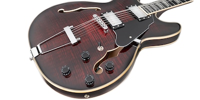 Foto 6 | Guitarra Eléctrica 6 Cuerdas Mars Hollowbody 335 Classic Red