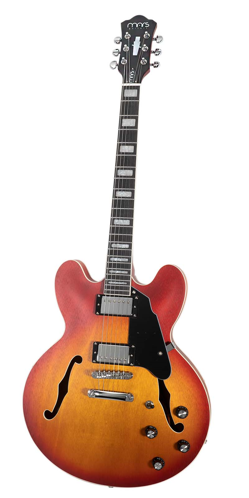 Guitarra Eléctrica 6 Cuerdas Mars Hollowbody 339 Satin Tobacco Sunburst