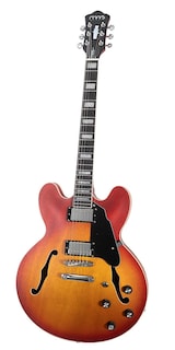Foto 1 | Guitarra Eléctrica 6 Cuerdas Mars Hollowbody 339 Satin Tobacco Sunburst