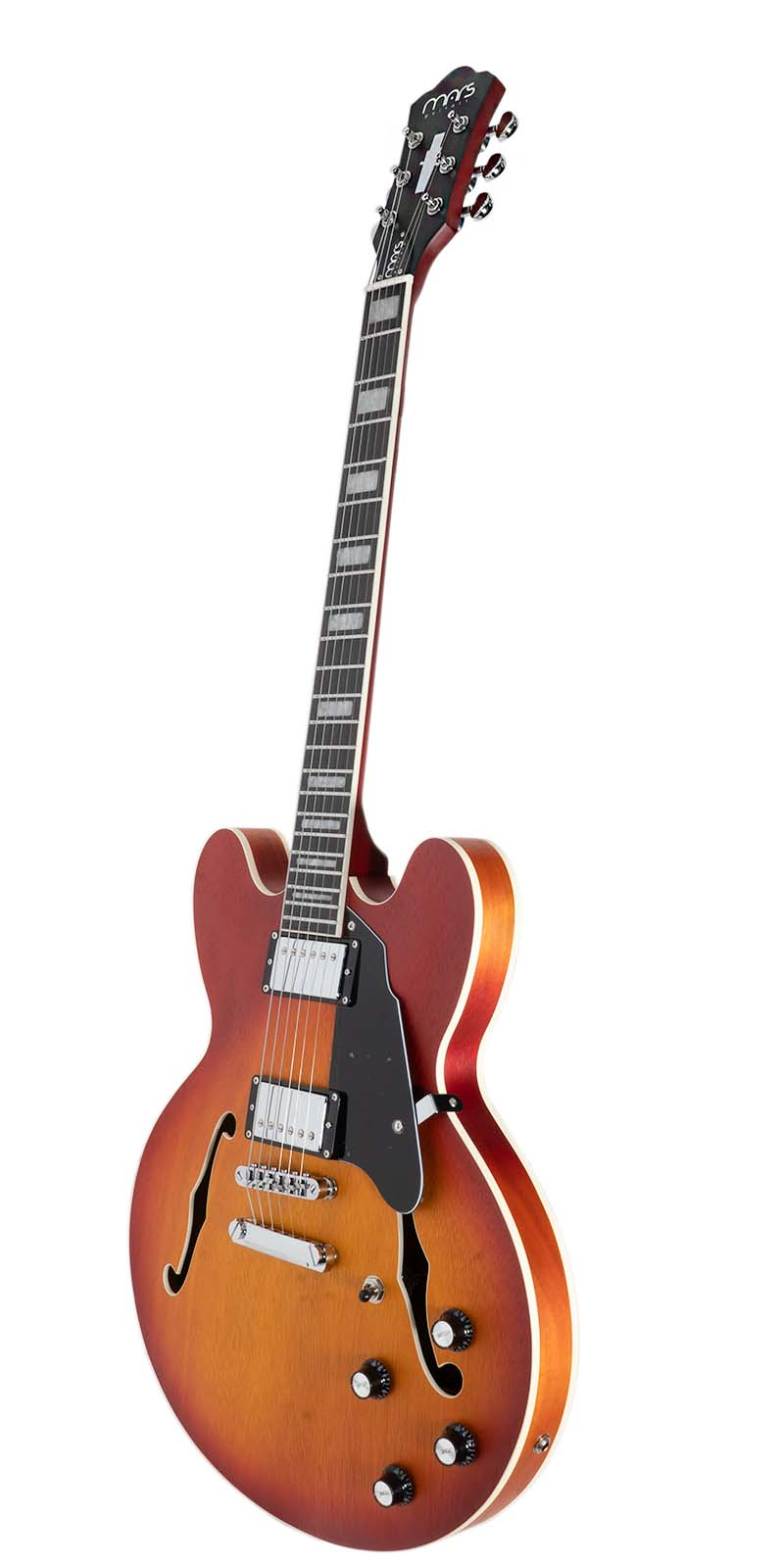 Foto 2 | Guitarra Eléctrica 6 Cuerdas Mars Hollowbody 339 Satin Tobacco Sunburst