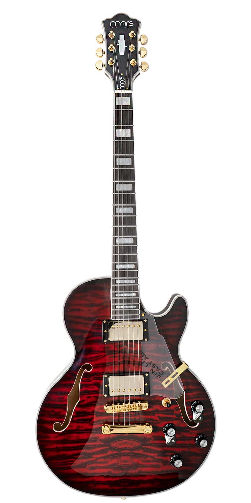 Guitarra Eléctrica 6 Cuerdas Mars Les Paul Jazz Red