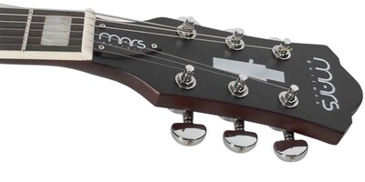 Foto 8 | Guitarra Eléctrica 6 Cuerdas Mars Modelo Hollowbody 335 Satin Rojo