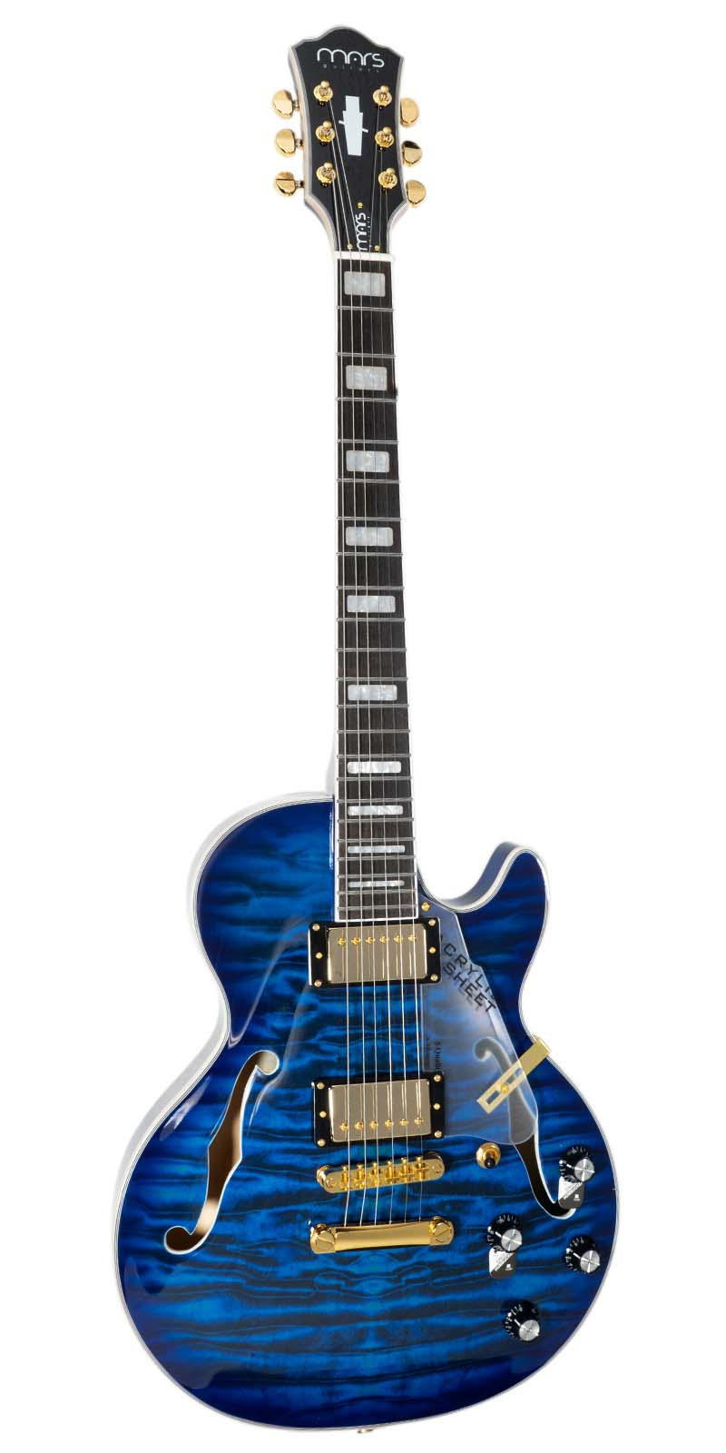 Guitarra Eléctrica 6 Cuerdas Mars Les Paul Jazz Blue