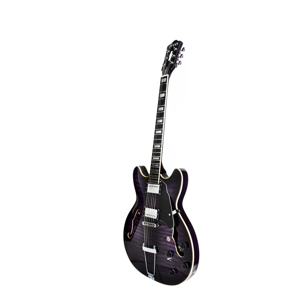 Foto 2 | Guitarra Eléctrica 6 Cuerdas Mars Hollowbody 335 Custom Purple