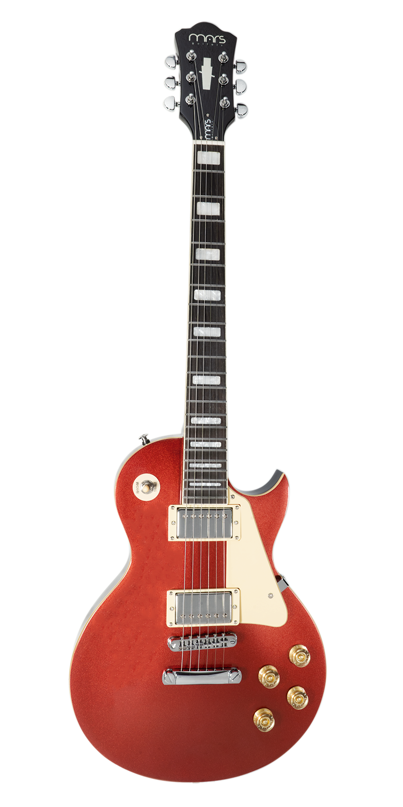 Foto 2 pulgar | Guitarra Eléctrica 6 Cuerdas Mars Les Paul Classic Color Rojo