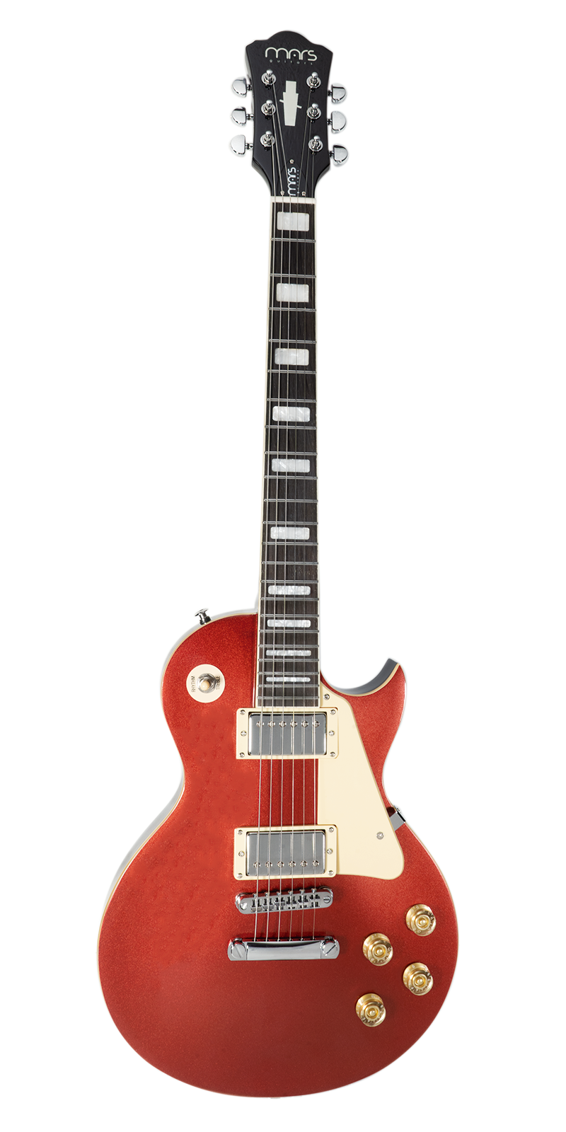 Guitarra Eléctrica 6 Cuerdas Mars Les Paul Classic Color Rojo