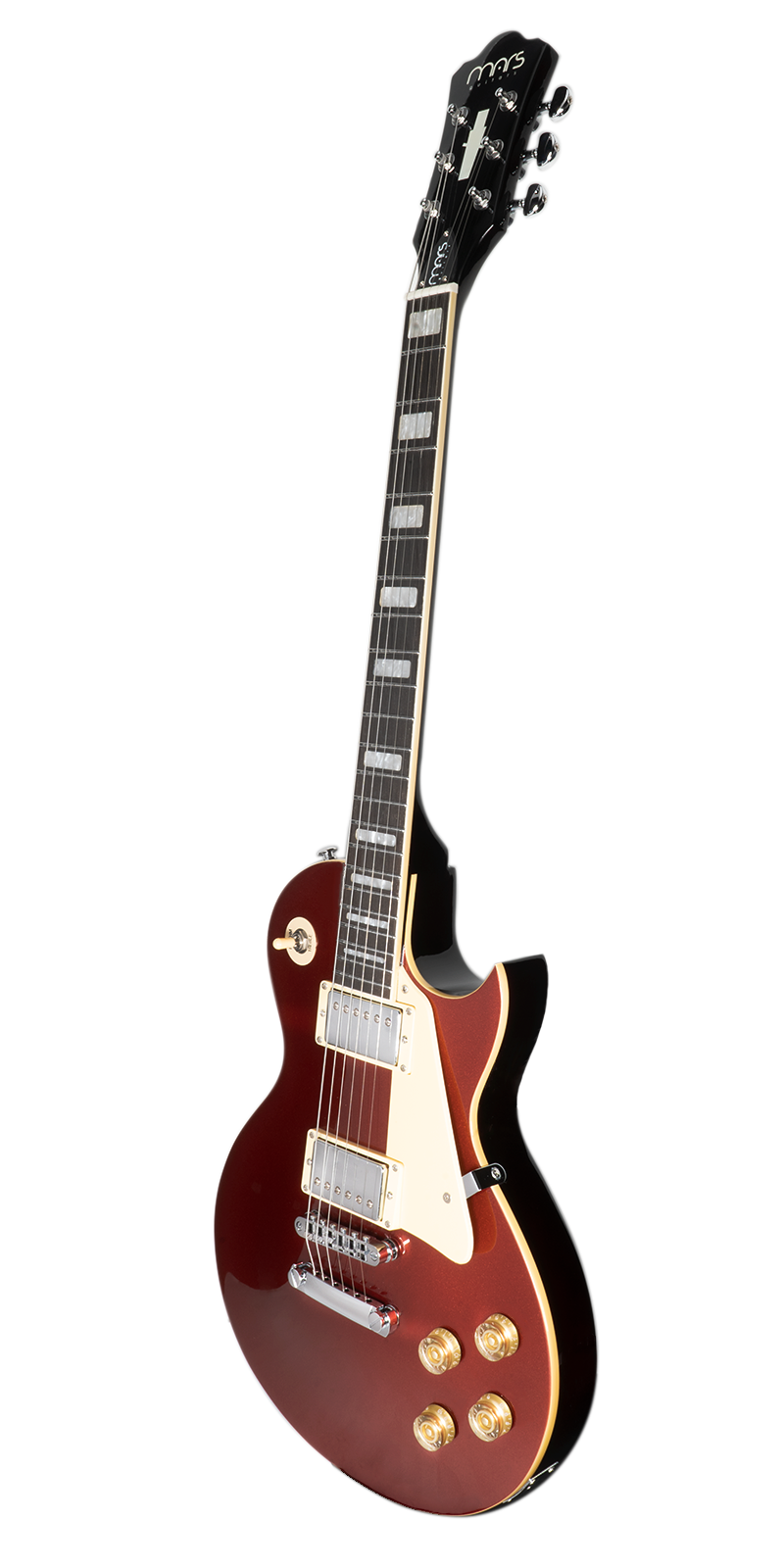 Foto 3 pulgar | Guitarra Eléctrica 6 Cuerdas Mars Les Paul Classic Color Rojo