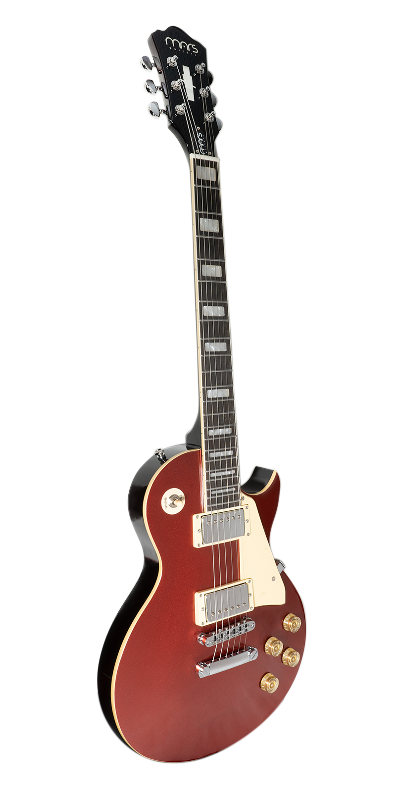Foto 4 pulgar | Guitarra Eléctrica 6 Cuerdas Mars Les Paul Classic Color Rojo