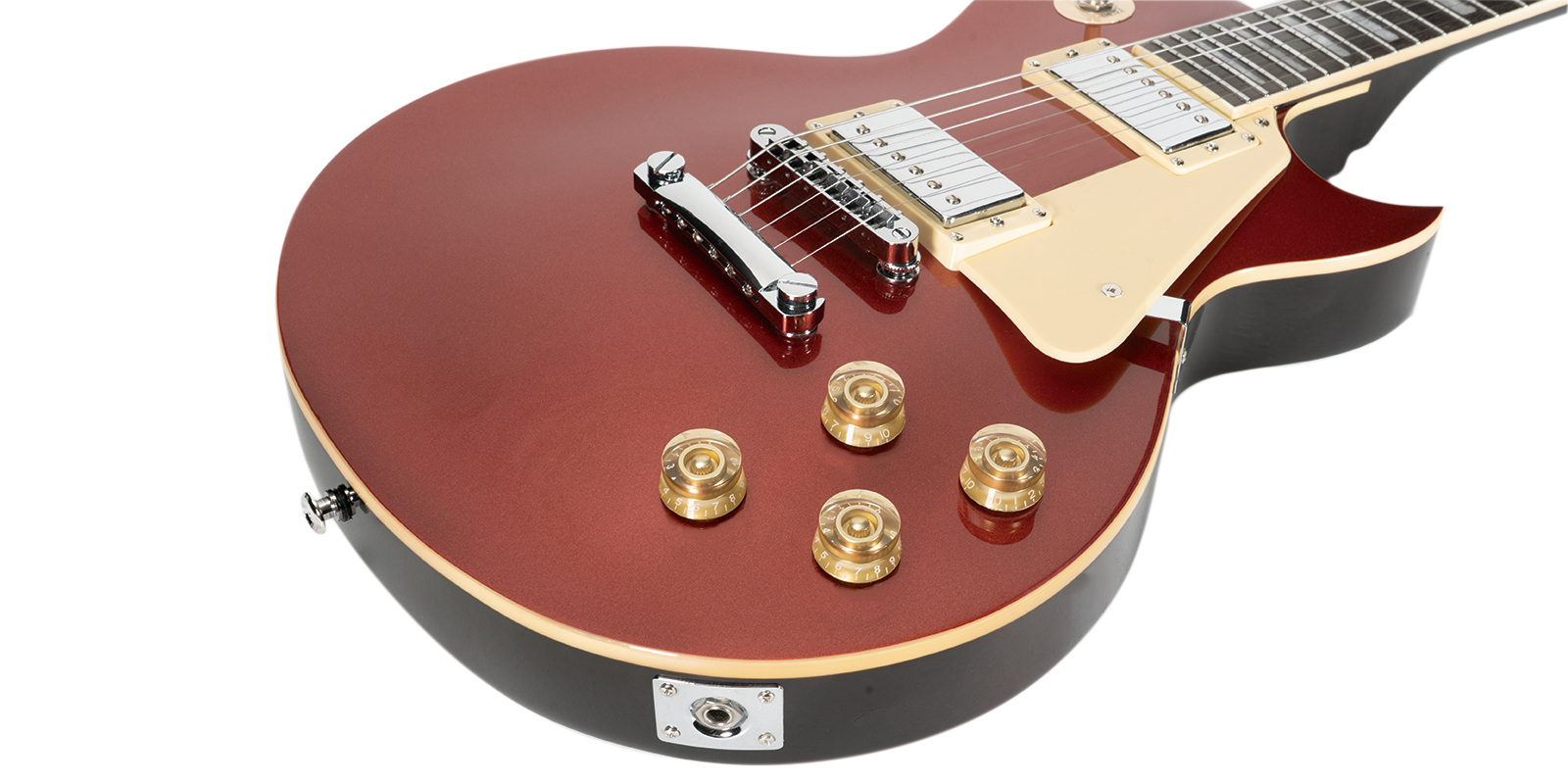 Foto 7 pulgar | Guitarra Eléctrica 6 Cuerdas Mars Les Paul Classic Color Rojo
