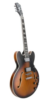Foto 3 | Guitarra Eléctrica 6 Cuerdas Mars Hollowbody 339 Satin Violin Sunburst