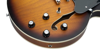 Foto 7 | Guitarra Eléctrica 6 Cuerdas Mars Hollowbody 339 Satin Violin Sunburst