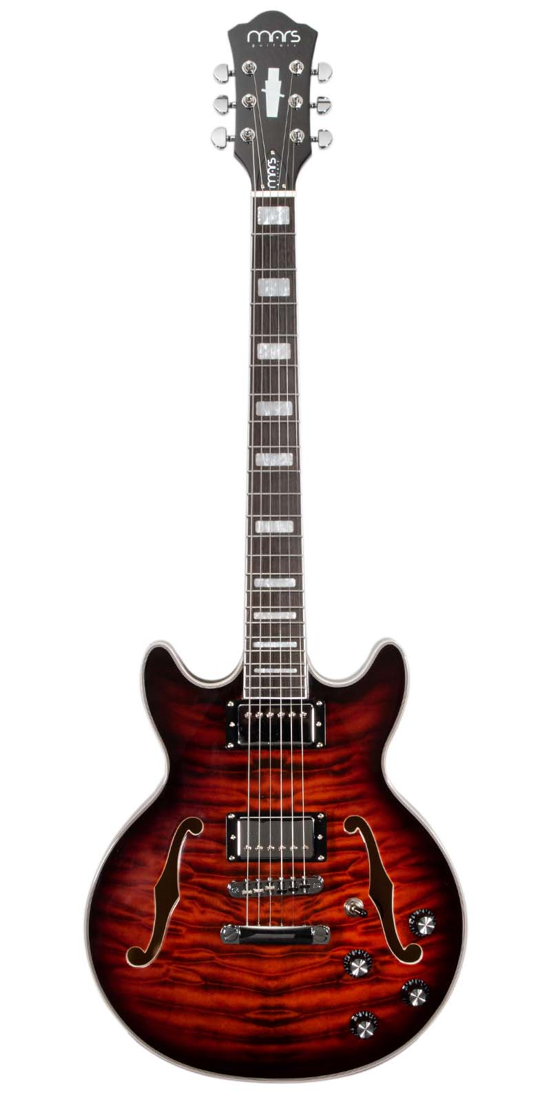 Guitarra Eléctrica 6 Cuerdas Mars Jazz Satin Violin Sunburst