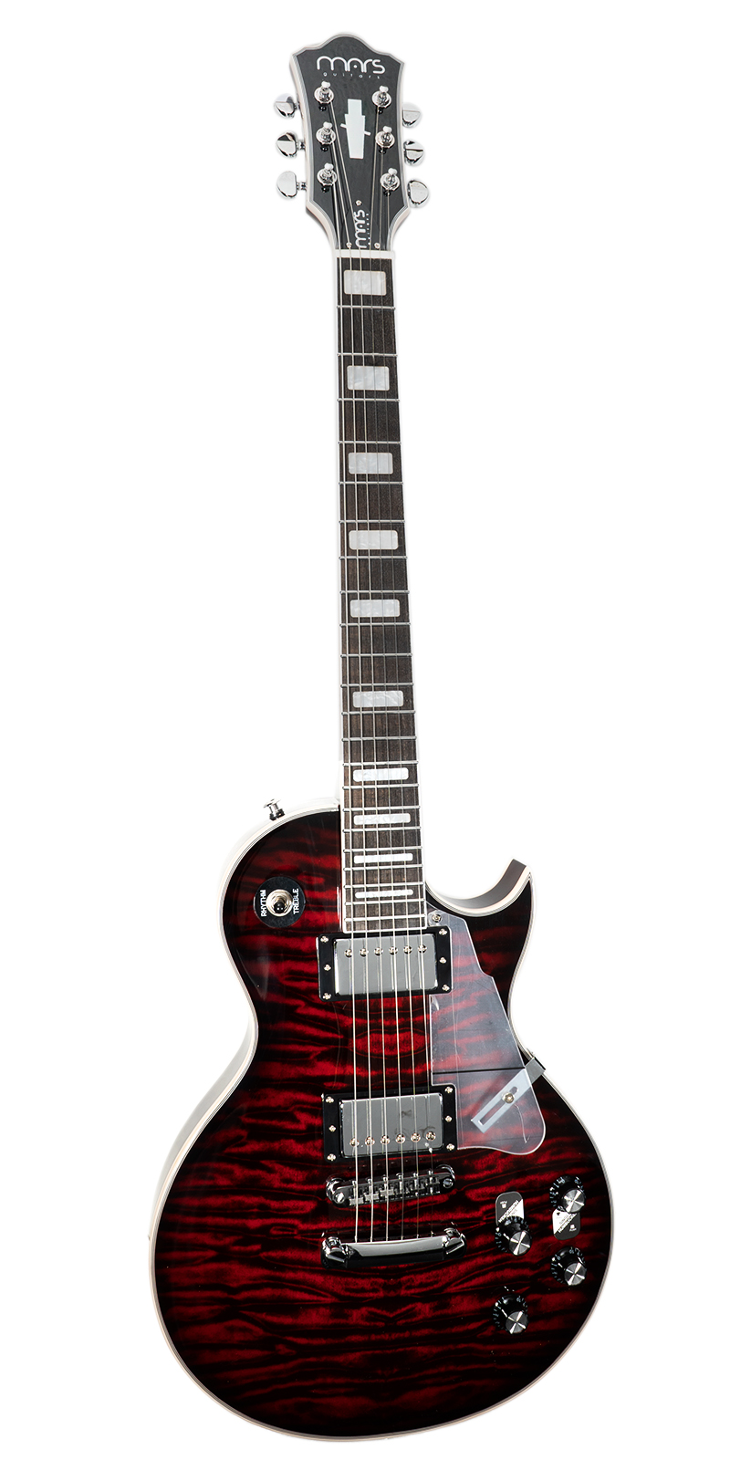 Guitarra Eléctrica 6 Cuerdas Mars Les Paul Custom Red