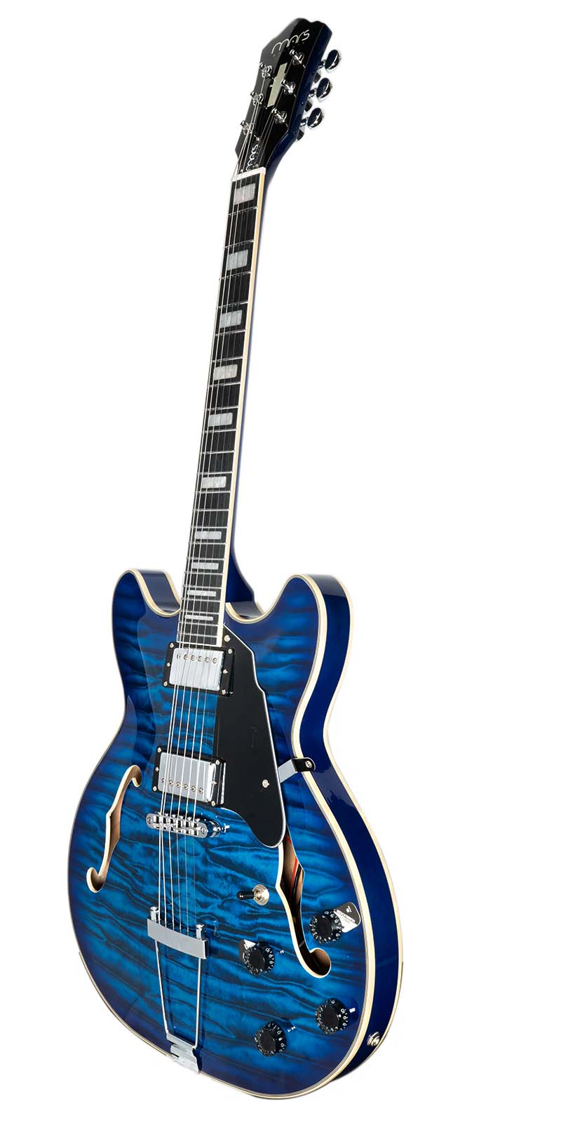 Foto 2 | Guitarra Eléctrica 6 Cuerdas Mars Hollowbody 335 Custom Blue