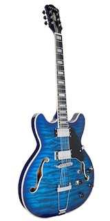 Foto 3 | Guitarra Eléctrica 6 Cuerdas Mars Hollowbody 335 Custom Blue
