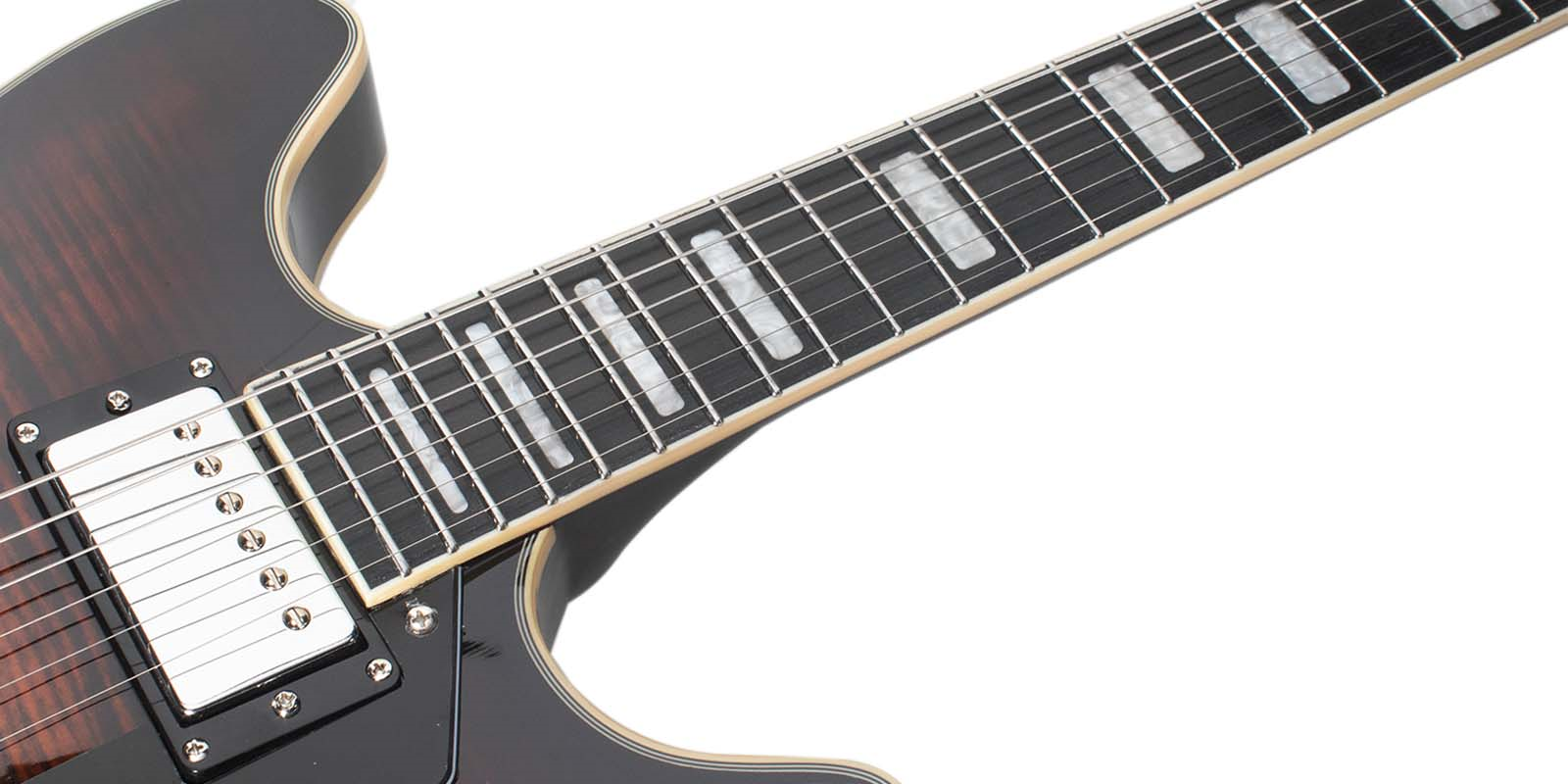 Foto 7 | Guitarra Eléctrica 6 Cuerdas Mars Hollowbody 335 Classic Brown