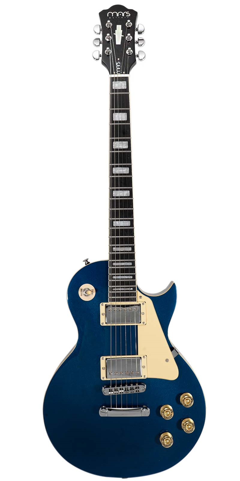 Guitarra Eléctrica 6 Cuerdas Mars Modelo Lp Classic Azul