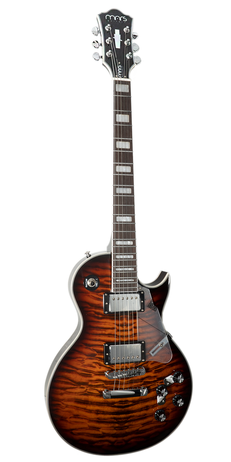 Guitarra Eléctrica 6 Cuerdas Mars Les Paul Custom Brown