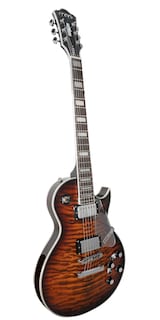 Foto 3 | Guitarra Eléctrica 6 Cuerdas Mars Les Paul Custom Brown