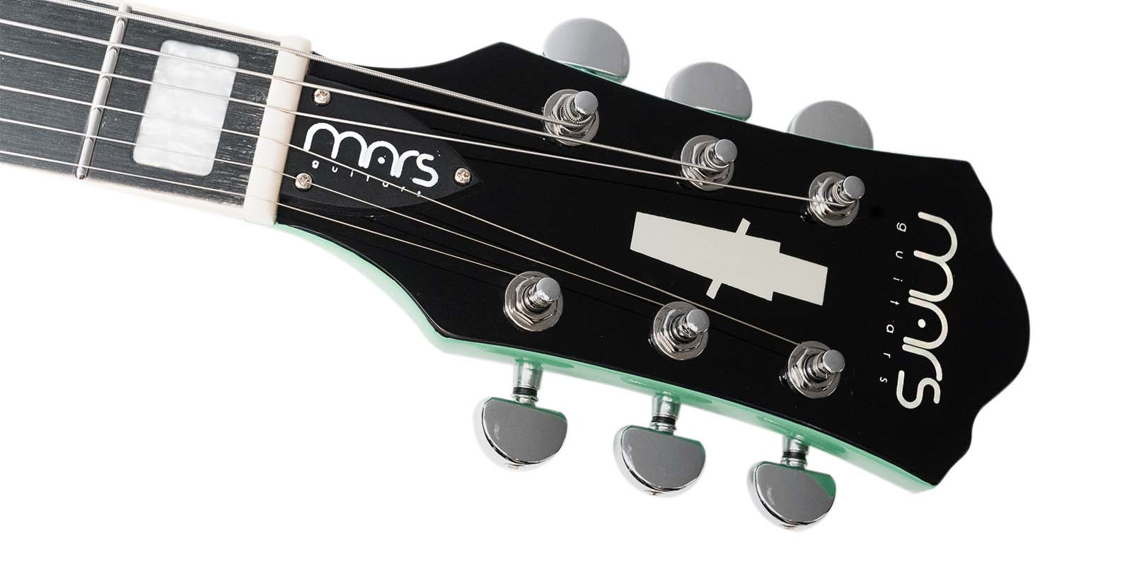 Foto 8 pulgar | Guitarra Eléctrica 6 Cuerdas Mars Hollowbody 335 Studio Verde