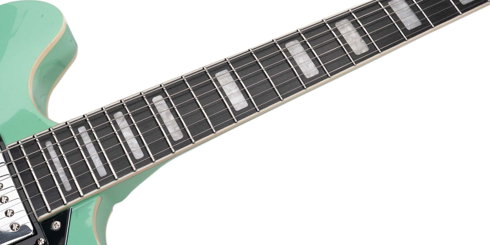 Foto 9 pulgar | Guitarra Eléctrica 6 Cuerdas Mars Hollowbody 335 Studio Verde