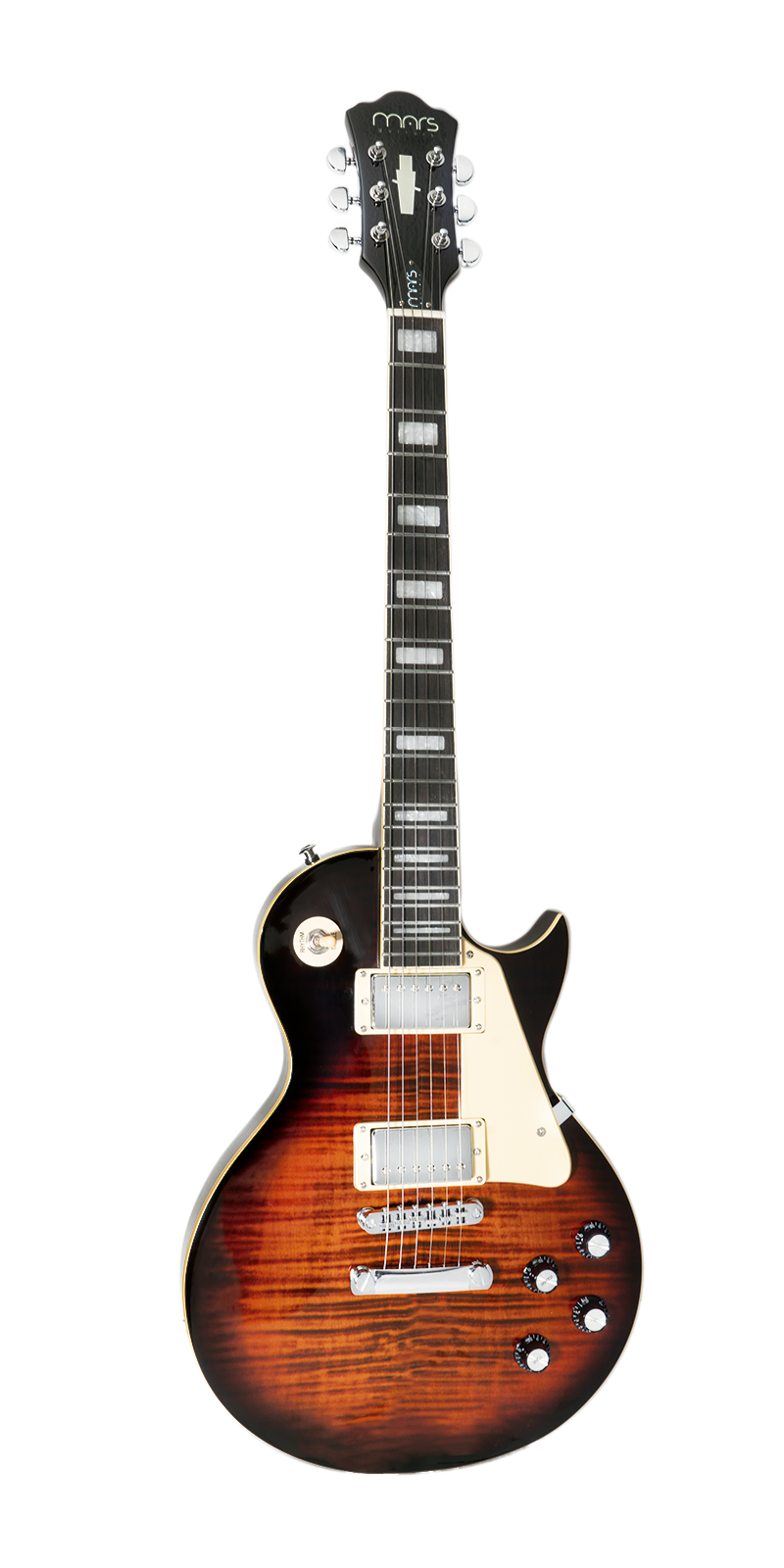 Foto 2 pulgar | Guitarra Eléctrica 6 Cuerdas Mars Les Paul Traditional Tobacco Sunburst
