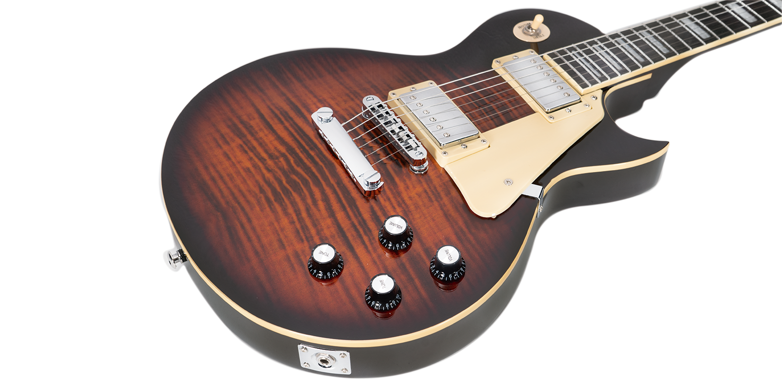 Foto 7 pulgar | Guitarra Eléctrica 6 Cuerdas Mars Les Paul Traditional Tobacco Sunburst