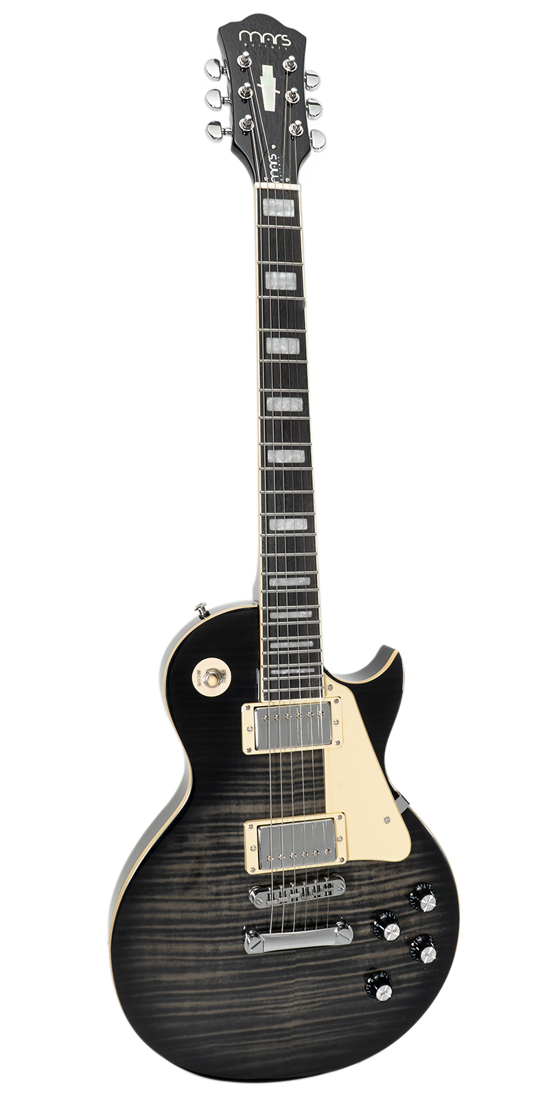 Foto 2 pulgar | Guitarra Eléctrica 6 Cuerdas Mars Les Paul Traditional Black