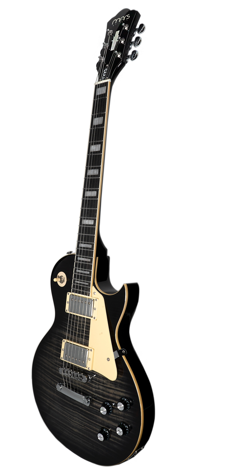 Foto 3 pulgar | Guitarra Eléctrica 6 Cuerdas Mars Les Paul Traditional Black