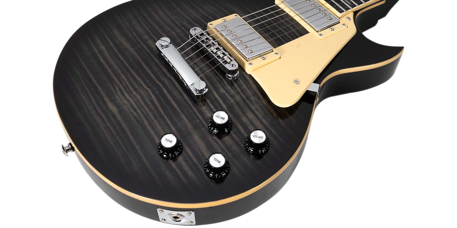 Foto 9 pulgar | Guitarra Eléctrica 6 Cuerdas Mars Les Paul Traditional Black