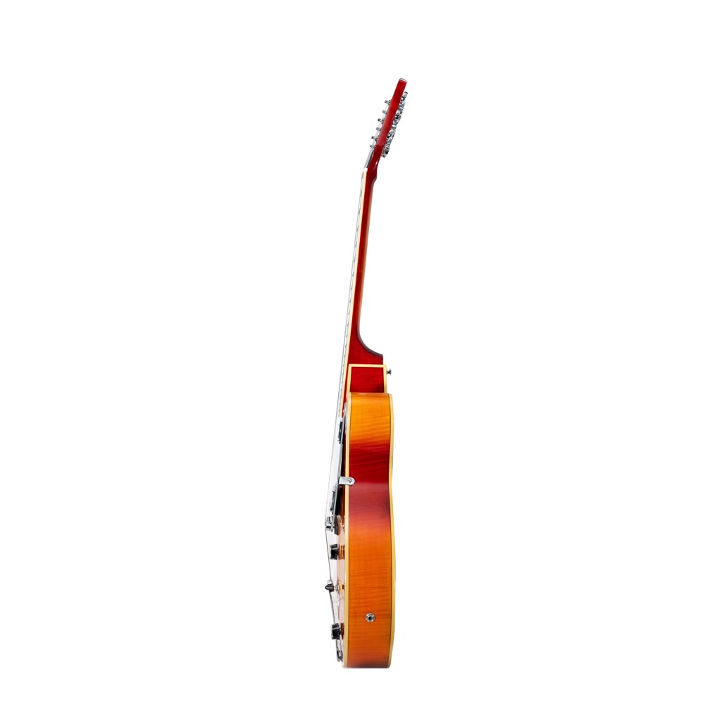 Foto 5 pulgar | Guitarra Eléctrica 6 Cuerdas Mars Modelo Archtop Cherry Sunburst