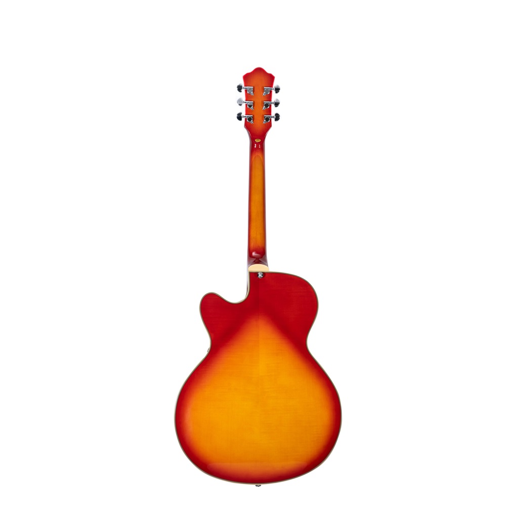 Foto 6 pulgar | Guitarra Eléctrica 6 Cuerdas Mars Modelo Archtop Cherry Sunburst