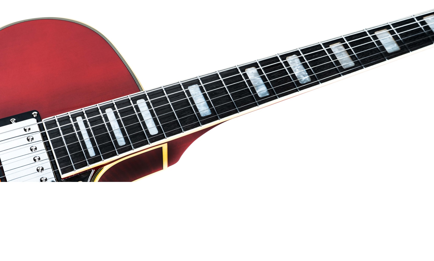 Foto 8 pulgar | Guitarra Eléctrica 6 Cuerdas Mars Modelo Archtop Cherry Sunburst