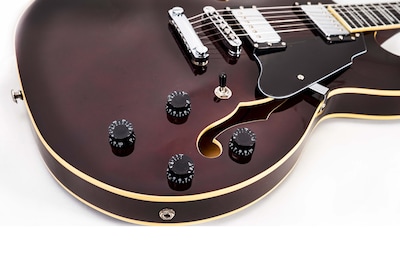 Foto 4 | Guitarra Eléctrica 6 Cuerdas Mars Hollowbody 335 Studio Brown