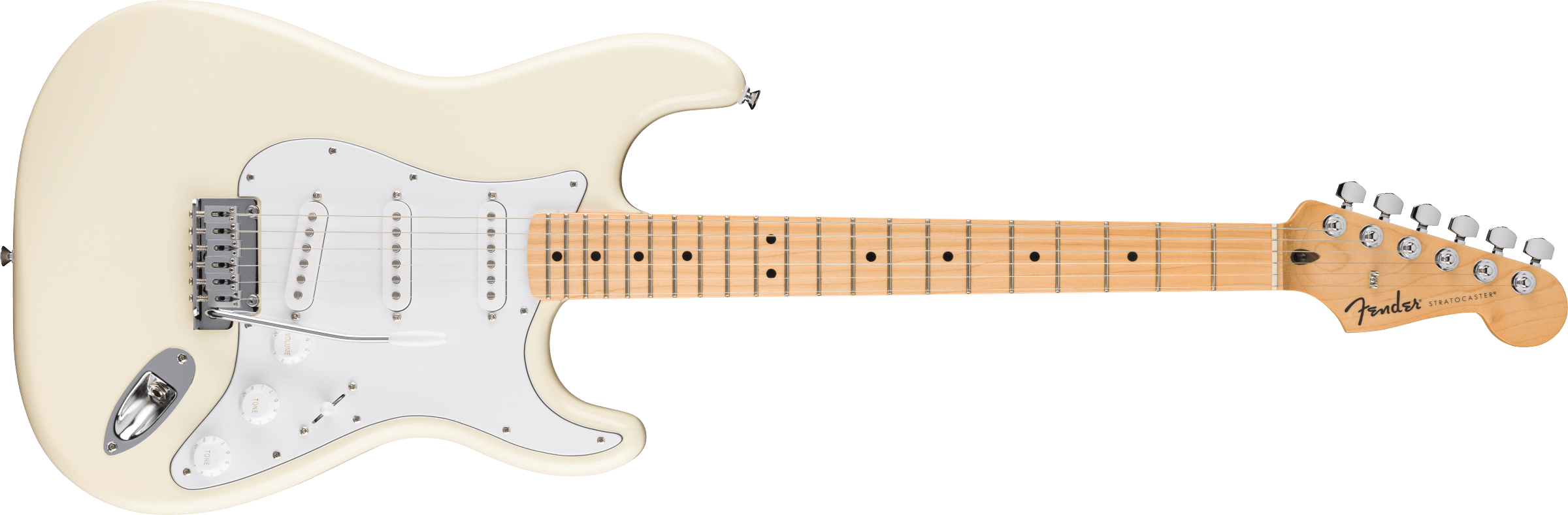 Foto 3 pulgar | Guitarra Eléctrica Fender Stratocaster Standard Blanca