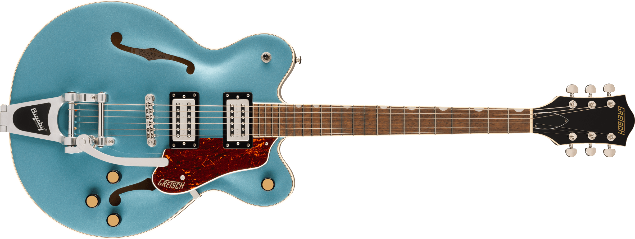 Foto 2 pulgar | Guitarra Eléctrica Gretsch Streamliner Bigsby G2622t Doble Corte Humbucker Azul Claro